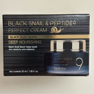 NIB Farm Stay Black Snail & Peptide9 Perfect Cream Deep Nourishing 1.85 fl oz